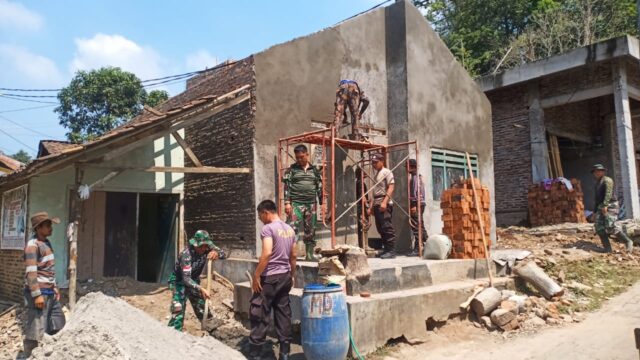 Satgas TMMD Kodim 0623/Cilegon Terus Semangat Pembangunan Sasaran Fisik