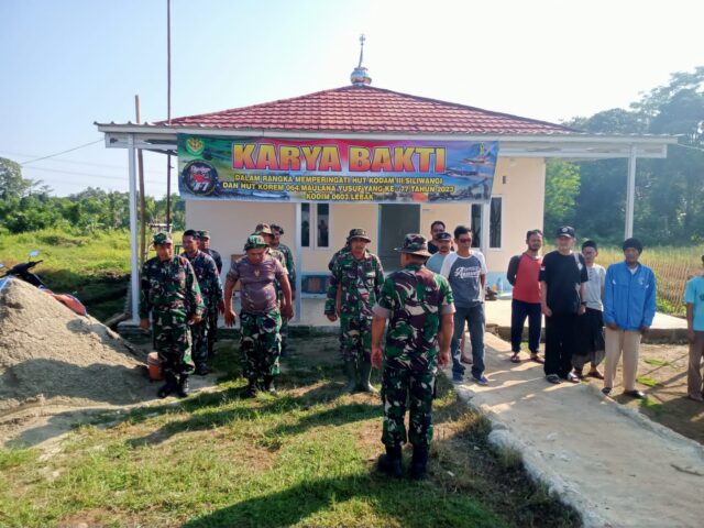 Kodim 0603/Lebak Karya Bakti Bangun Mushola