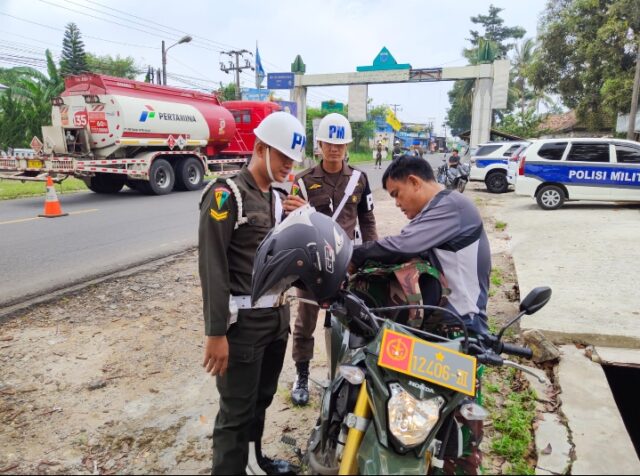 Tingkat Disiplin Berlalu Lintas Prajurit TNI AD Jajaran Korem 064/MY Meningkat