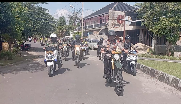 Ciptakan Kamtibmas Aman dan Kondusif, Dandim 0602/Serang dan Kapolresta Kota Serang Patroli Bersama