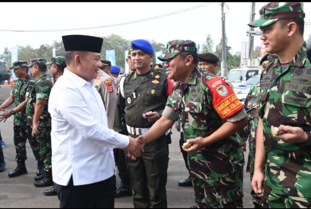 Dandim 0602/Serang Sambut Kedatangan Kasad di Ponpes An Nawawi Tanara