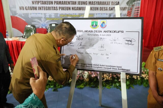 KPK Tetapkan Desa Gunung Batu Provinsi Banten Sebagai Desa Percontohan Antikorupsi