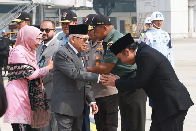 Pj Gubernur Banten Lepas Keberangkatan Wapres RI KH Ma’ruf Amin ke Uzbekistan