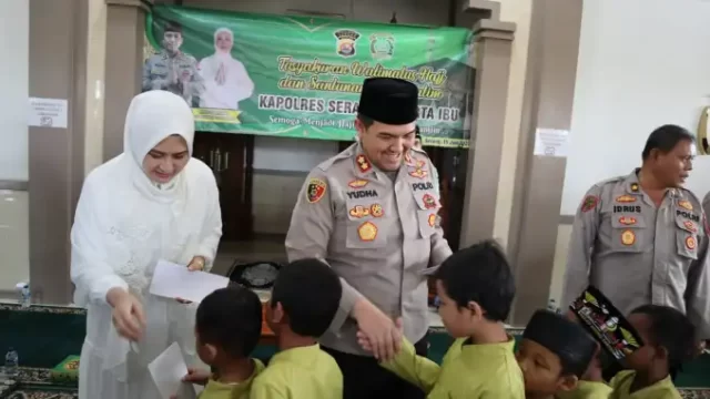 Akan Menunaikan Ibadah Haji, Kapolres Serang Meminta Do’a Pada Anak Yatim