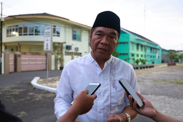 Pj Gubernur Banten Sambut Kedatangan Wapres KH Ma’ruf Amin di Ponpes An Nawawi Tanara