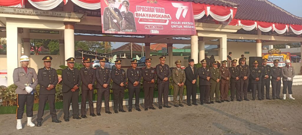 Danramil 0602-06/Kramatwatu Hadiri Peringatan HUT ke-77 Bhayangkara