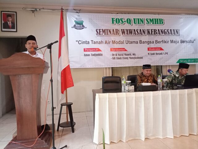 FOS-Q UIN Sultan Maulana Hasanuddin Banten Gelar Seminar Bertajuk ‘Cinta Indonesia Jauhi Khilafah’