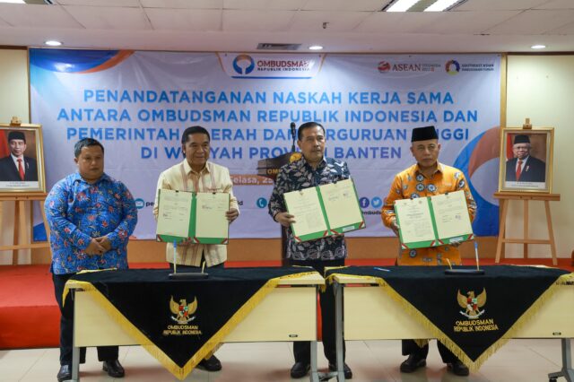 Pj Gubernur Banten Bekerjasama Dengan Ombudsman RI Ciptakan Pelayanan Prima