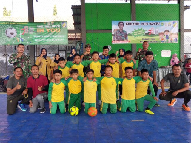 Koramil 0602-05/Cipocok Jaya Gelar Turnamen Mini Soccer Tingkat SD Meriahkan HUT RI Ke 78