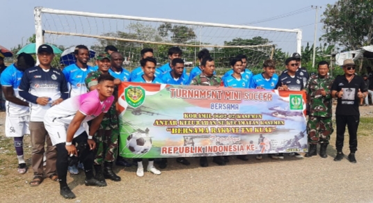 Koramil 0602-02/Kasemen Gelar Turnamen Mini Soccer Meriahkan HUT RI Ke 78