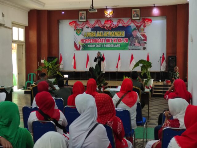Lomba Karaoke, Ramaikan Perayaan HUT RI Ke-78 Di Kodim 0601/Pandeglang
