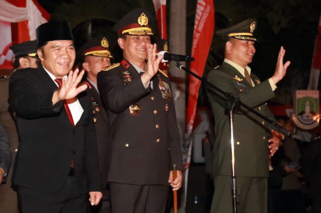 Pj Gubernur Banten Hadiri Upacara Taptu Rangkaian HUT Kemerdekaan RI Ke-78