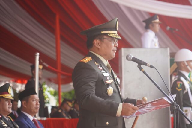 Danrem 064/MY Bacakan Teks Pembukaan UUD 1945 Pada HUT ke-78 RI