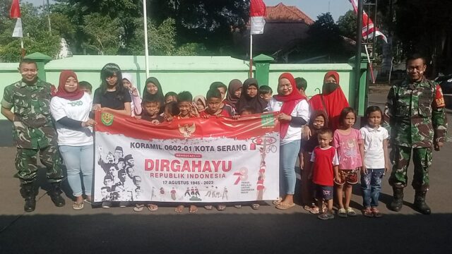 Koramil 0602-01/Kota Serang Gelar Berbagai Lomba Menyambut HUT RI Ke 78