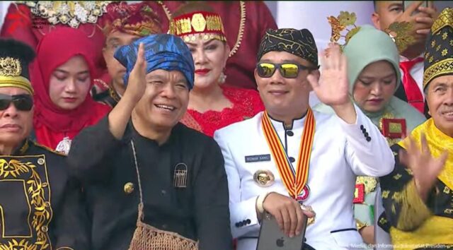 Pj Gubernur Banten Ikuti Upacara Penurunan Bendera Merah Putih di Istana Merdeka