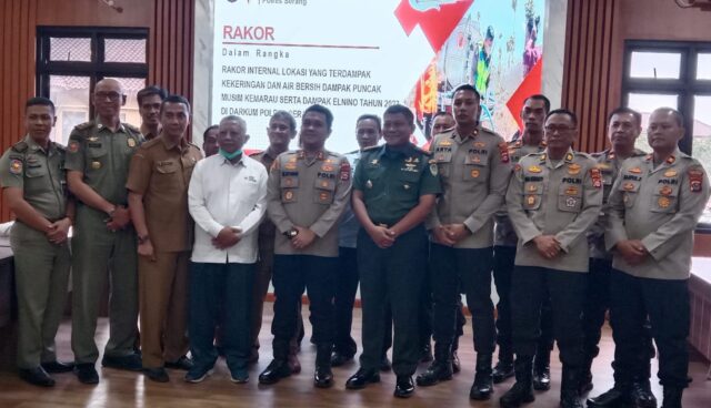 Dandim 0602/Serang Hadiri Rakor Dampak Kemarau Dan Fenomena El Nino