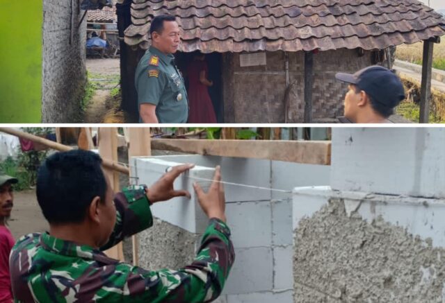 Koramil 0602-13/Padarincang Merehab Rumah Sederhana Milik  Nenek Iroh