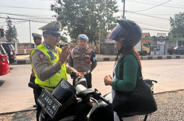 Di Hari Keempat Ops Zebra Maung 2023 Satgas Preventif dan Gakkum Laksanakan Gatur dan Berikan Teguran Hingga Tilang