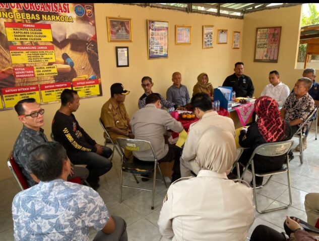 Satnarkoba Polres Cilegon Dampingi Tim Penilai Kampung Bebas Narkoba