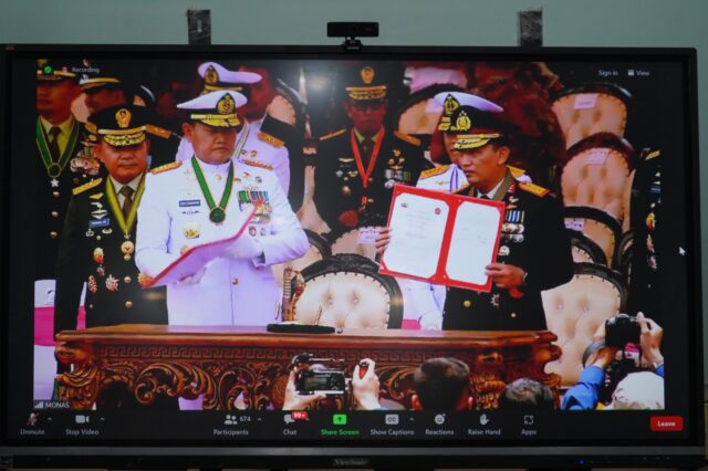 Danrem 064/MY Saksikan Penandatanganan MoU Terkait Sinergitas dan Integrasi Tugas Pokok dan Fungsi TNI-Polri