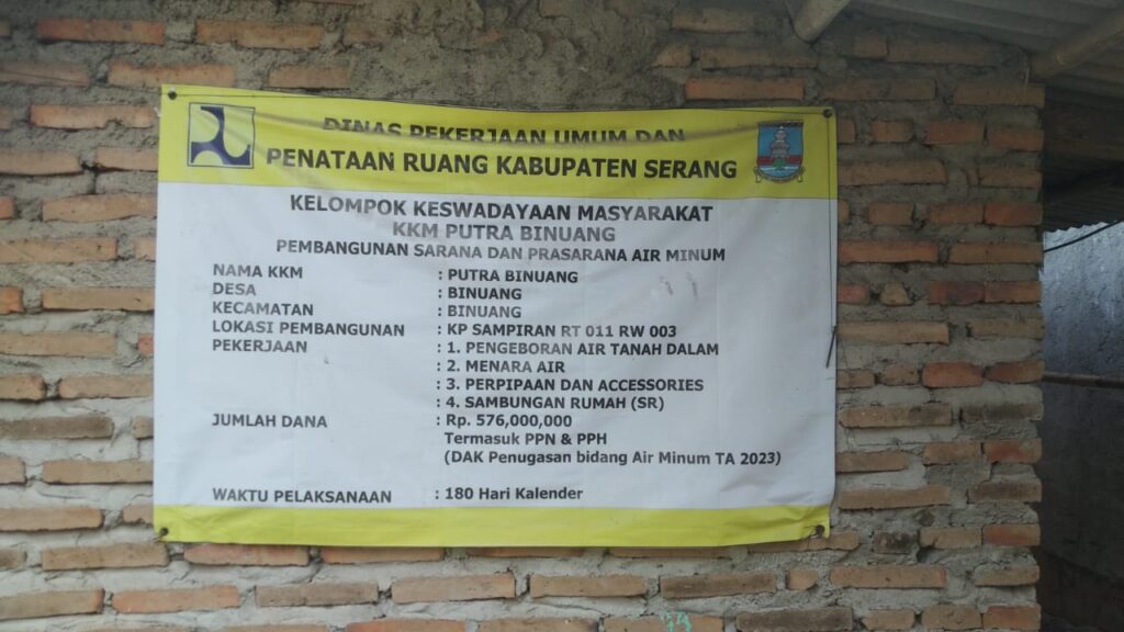 Program Sarana dan Prasarana Air Minum di Binuang Dikeluhkan Warga