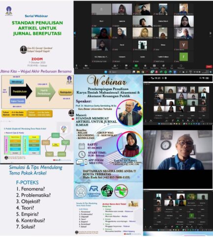 Bersama Pemateri Guru Besar UT, Lembaga AR Learning Center Gandeng Mahasiswa/i Gelar Webinar Pendampingan Penulisan Karya Ilmiah