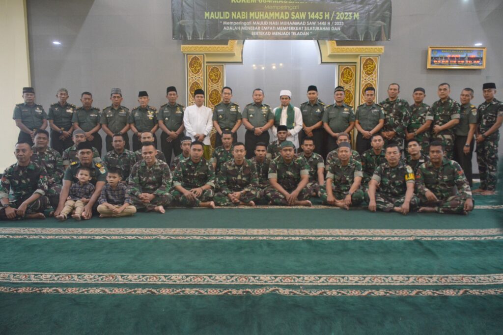 Korem 064/MY Peringati Maulid Nabi Muhammad SAW