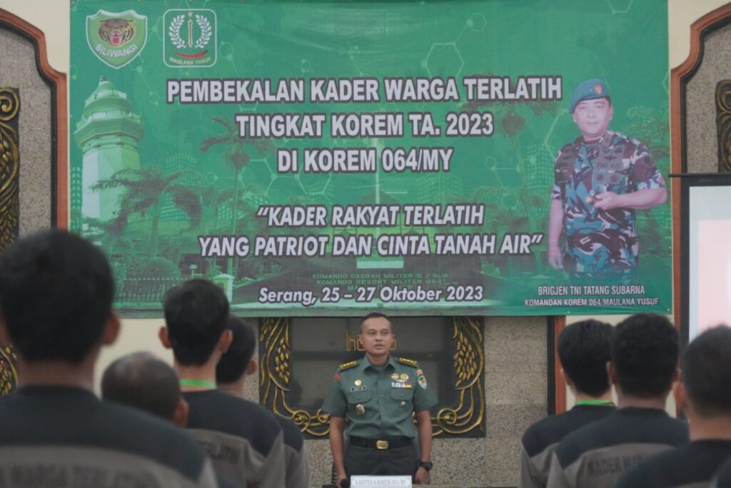 Bina Generasi Muda, Korem 064/MY Gelar Kegiatan Pembekalan Kader Warga Terlatih Bina Generasi Muda, Korem 064/MY Gelar Kegiatan Pembekalan Kader Warga Terlatih