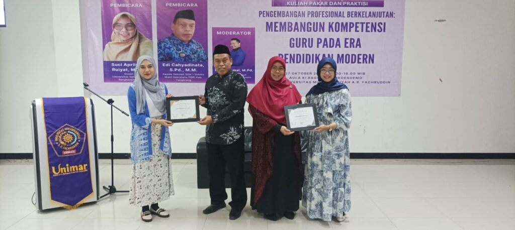 Suci Aprilyati Ruiyat, Jadi Pembicara Pada Acara Kuliah Pakar dan Praktisi FKIP UNIMAR Suci Aprilyati Ruiyat, Jadi Pembicara Pada Acara Kuliah Pakar dan Praktisi FKIP UNIMAR