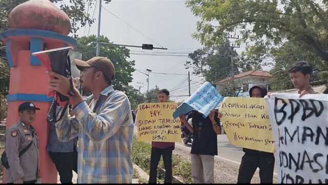 Unras di BPBD Pandeglang Soroti Penyimpangan Dana Donasi Gempa, HMPS: Copot dan Periksa Kepala BPBD