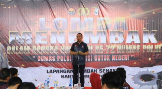 Kadiv Humas Polri Buka Pertandingan Menembak Pemimpin Redaksi