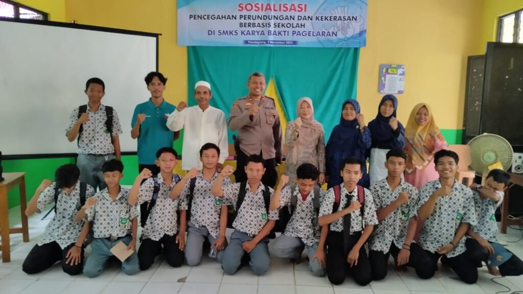 Polsek Pagelaran Gencar Lakukan Sosialisasi dan Penyuluhan Kepada Siswa Siswi, Kapolsek Pagelaran: No Bullying