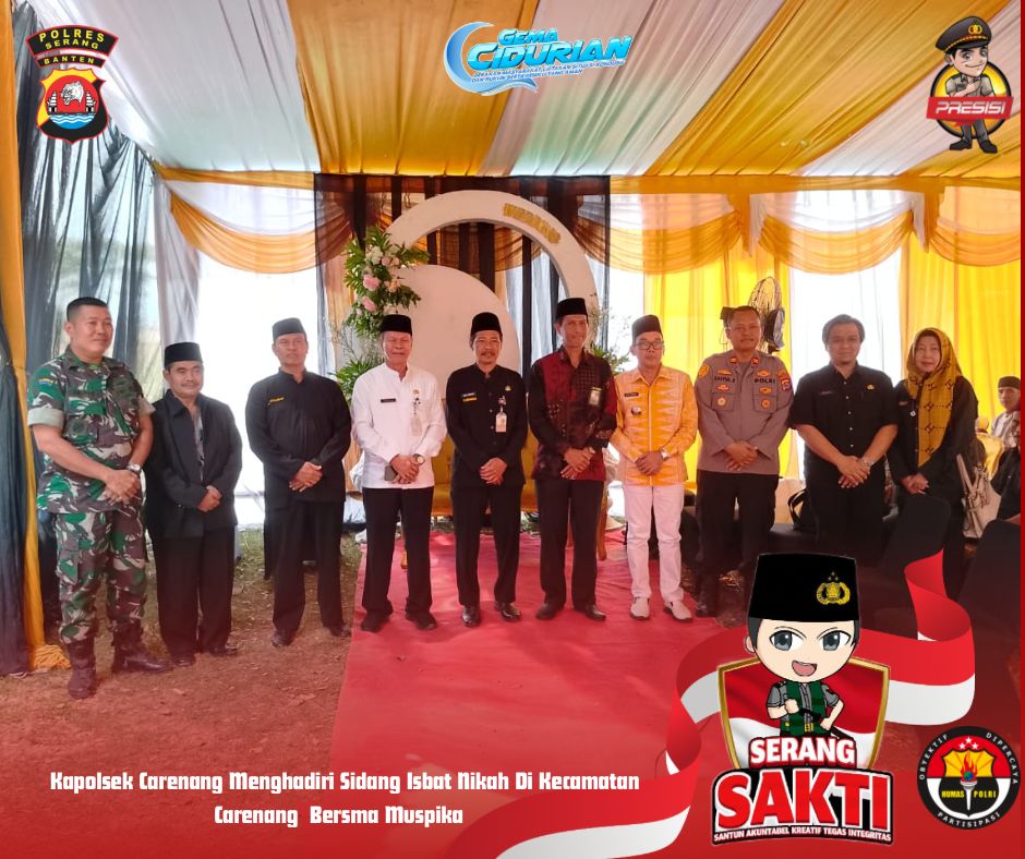 Kapolsek Carenang Hadiri Program Sidang Isbat Nikah Warga di Kecamatan Carenang Kapolsek Carenang Hadiri Program Sidang Isbat Nikah Warga di Kecamatan Carenang