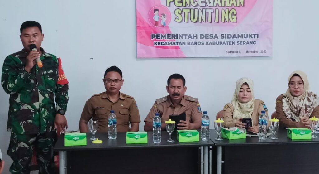 Babinsa Koramil 0602-15/Baros Hadiri Penyuluhan Kesehatan Pencegahan Stunting