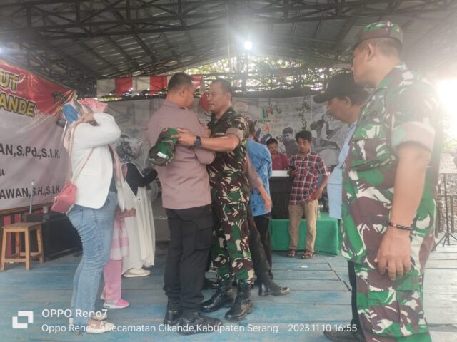 Danramil Cikande Hadiri Pisah Sambut Kapolsek Cikande