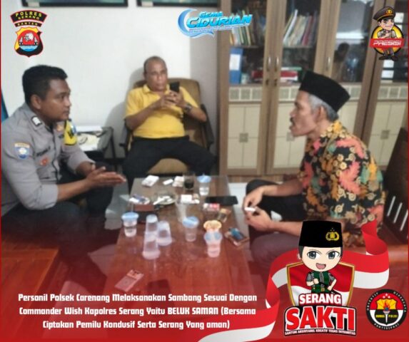 Giat Sambang, Bhabinkamtibmas Polsek Carenang Ke Desa Sukamampir