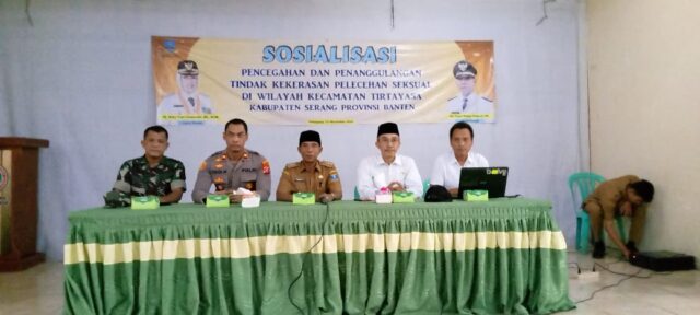 Danramil 0602-11/Tirtayasa Hadiri Sosialisasi Pencegahan Kekerasan Dan Pelecehan Seksual