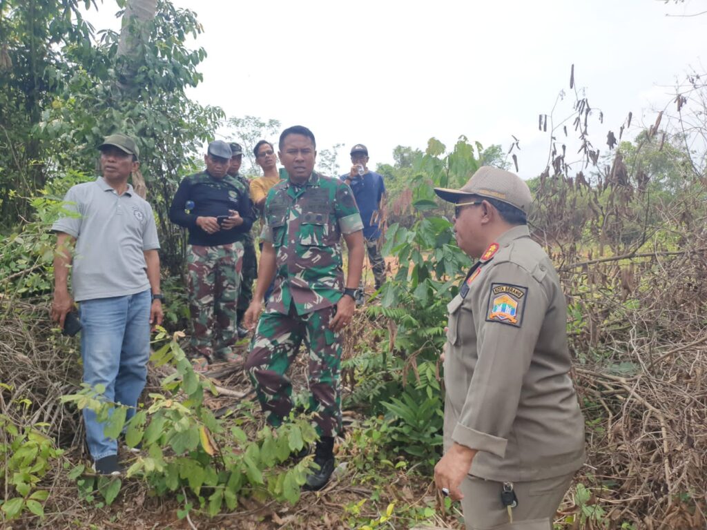 Dandim 0602/Serang Survei Lokasi Lahan Kosong  Untuk Program Ketahanan Pangan