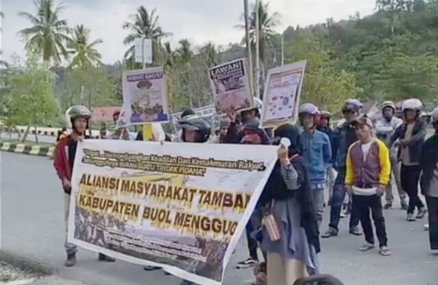 Warga Desa Bodi Menolak PETI Ilegal Milik PT. Rafe Mandiri Perkasa, Mapolres Buol Akhirnya di Demo Warga