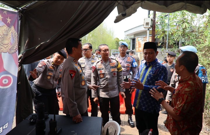 Kapolda Banten Lakukan Pengecekan Personel Pengamanan di KPU dan Bawaslu Pemilu 2024