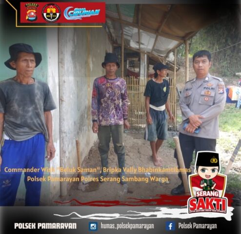 Commander Wish “Beluk Saman”, Bhabinkamtibmas Polsek Pamarayan Sambang Warga