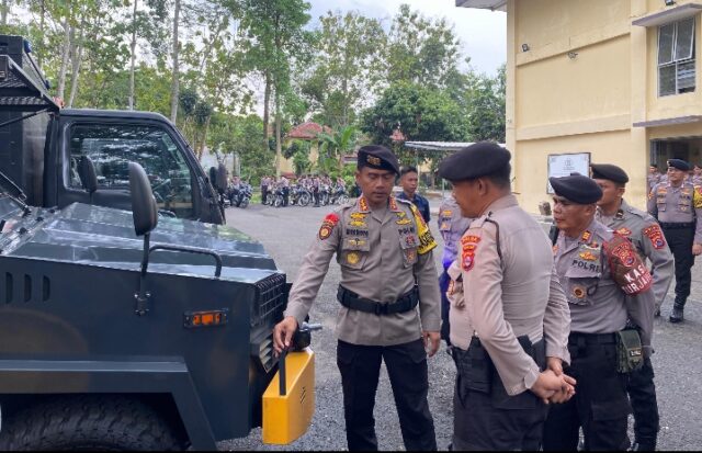 Ditsamapta Polda Banten Laksanakan Apel Antisipasi Bencana Alam