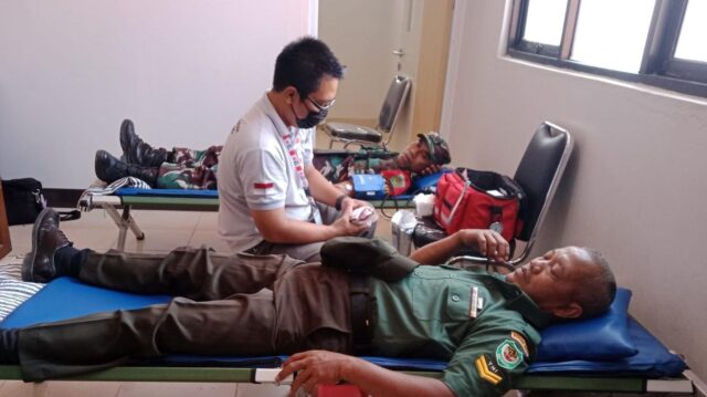 Sambut Hari Juang TNI AD, Kodim 0601/Pandeglang Lakukan Aksi Donor Darah