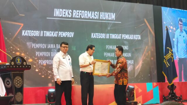 Provinsi Banten Terbaik ke-2 Indeks Reformasi Hukum