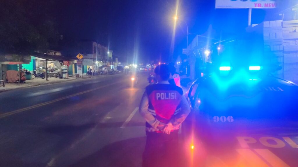 Satsamapta Polres Serang Lakukan Blue Light Patrol Guna Cegah Gangguan Kamtibmas