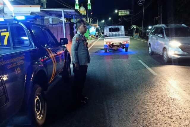 Jelang Libur Nataru, Satsamapta Polres Serang Lakukan Blue Light Patrol Cegah Gangguan Kamtibmas