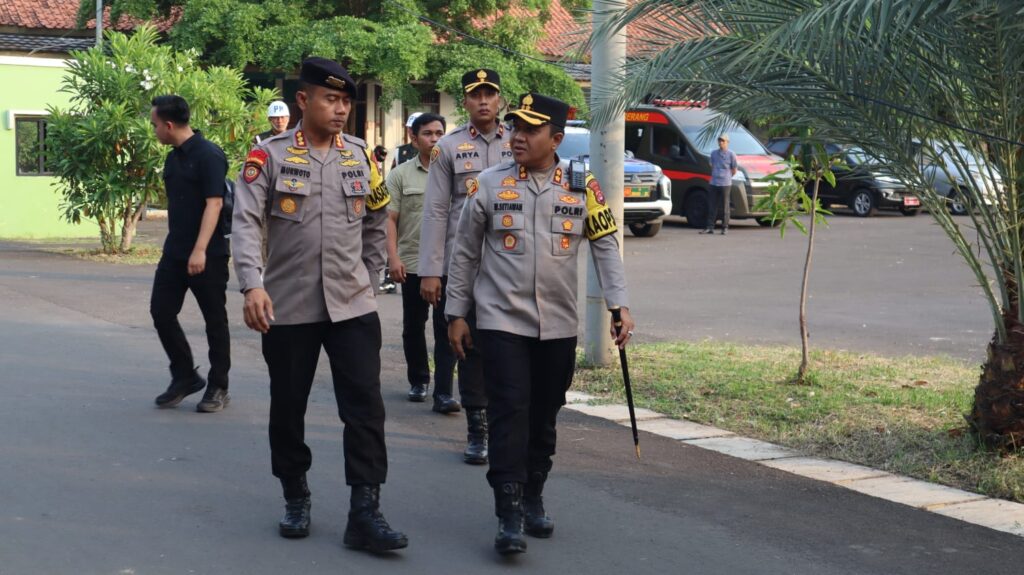 Polres Serang Gelar Pengamanan Kunjungan Kerja Wapres RI ke Ponpes An Nawawi Tanara