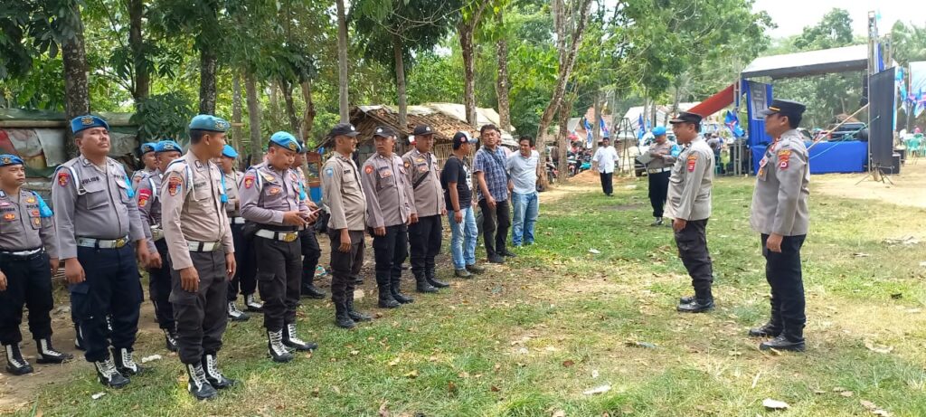 Lakukan Pengamanan Kampanye Tatap Muka di Lapangan Kadumula, Begini Kata Kapolsek Picung