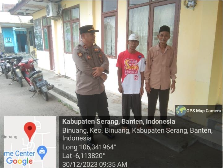 Kegiatan Cooling System, Kanit Samapta Polsek Carenang Kunjungi Masyarakat Desa Binuang