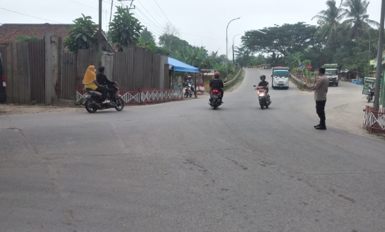 Strong Point Pagi Polsek Kopo Polres Serang Antisipasi Cegah Gangguan Kamtibmas